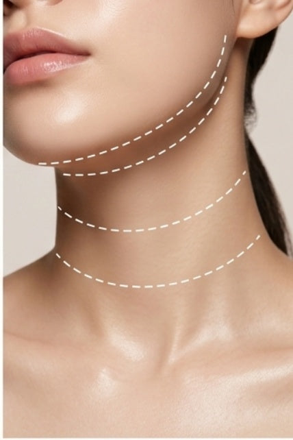Neck application zone