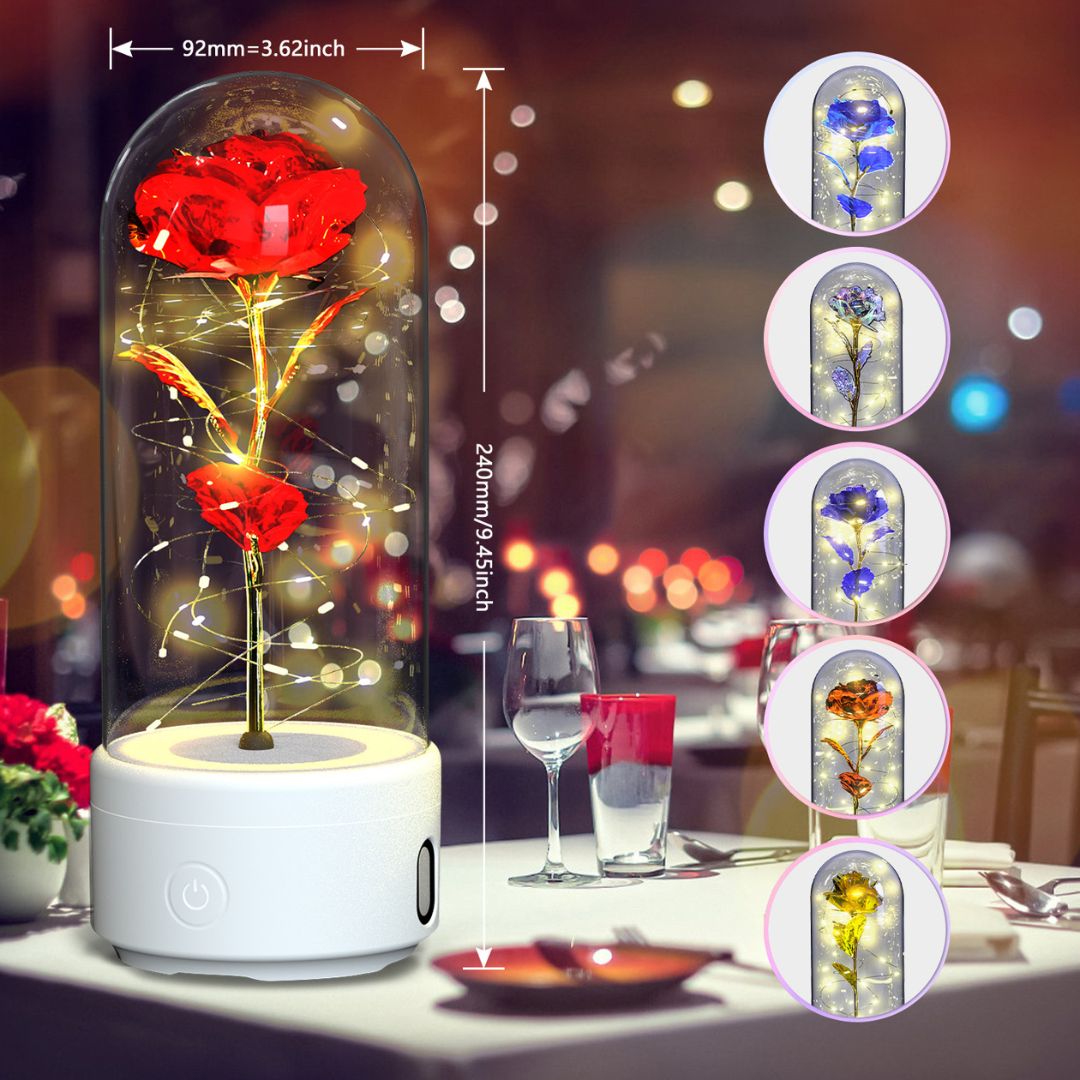 LumiRose™ – LED Rose Light & Bluetooth Speaker