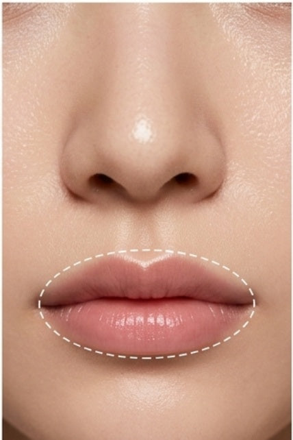 Lips application zone